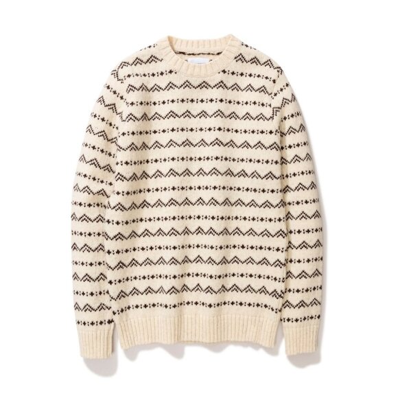 Norse Projects Arild Rough Fairisle Wool Jumper XL